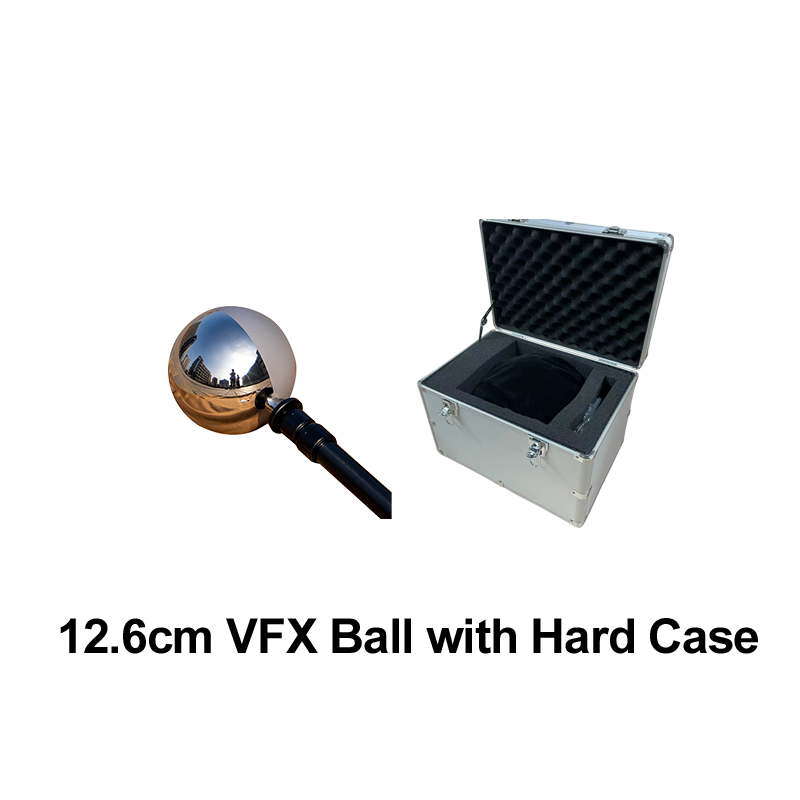 12.6CM single VFX Ball half mirror and half grey ball
