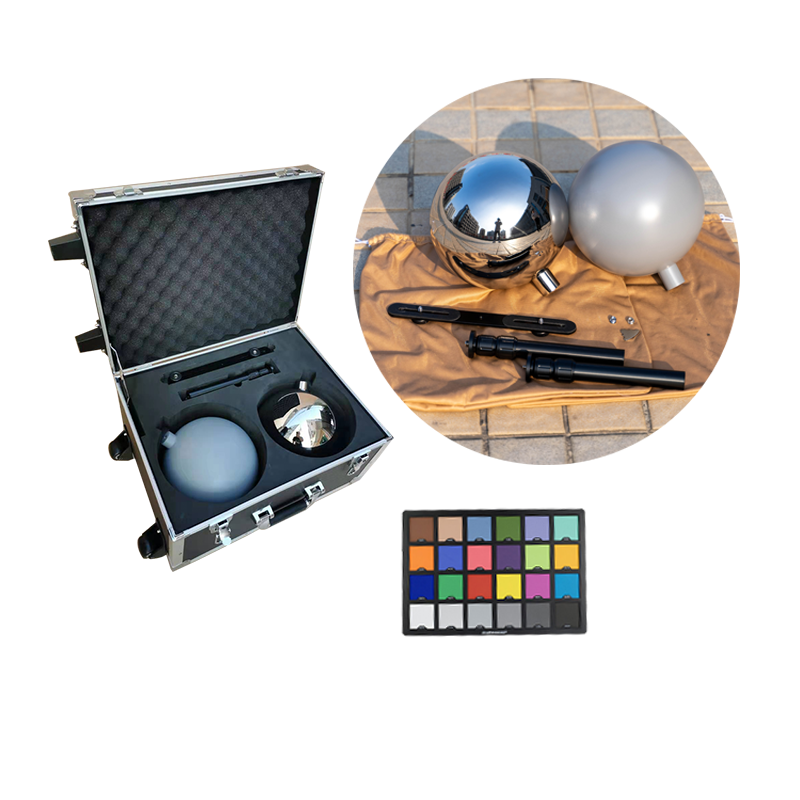20cm hdri VFX ball chrome grey ball kit