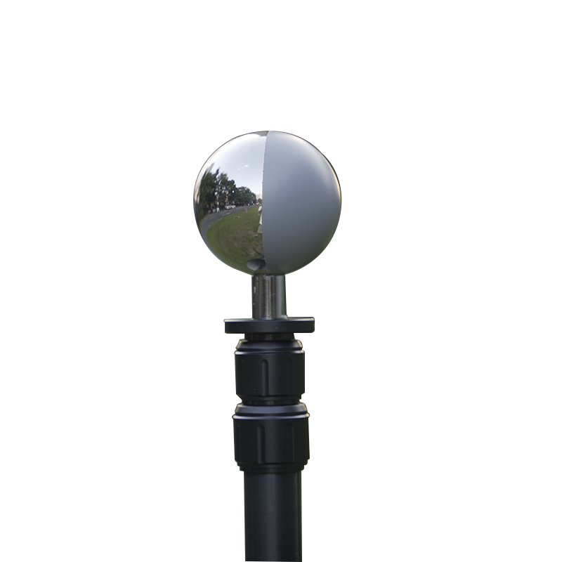 6CM single VFX Ball half mirror and half grey ball
