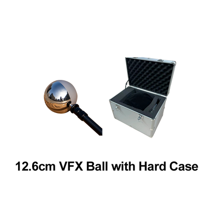 12.6CM single VFX Ball half mirror and half grey ball