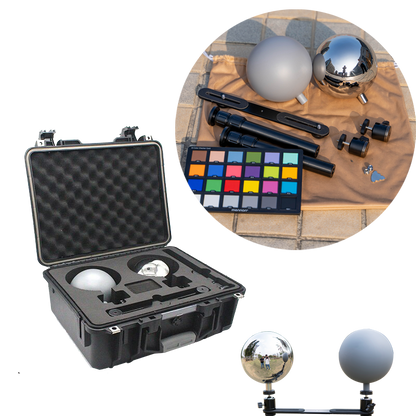12.6cm hdri VFX ball chrome grey ball kit