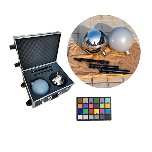 20cm hdri VFX ball chrome grey ball kit