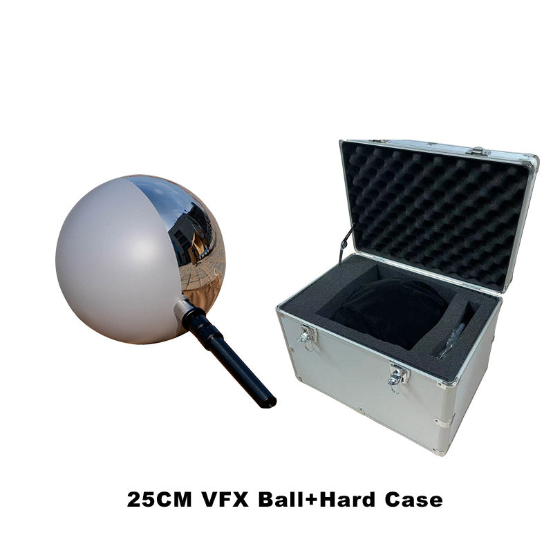 25cm Single  VFX  Ball half mirror and half grey ball