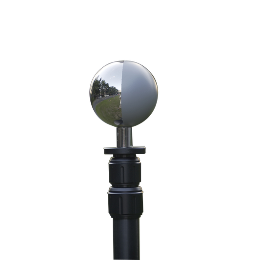 6CM single VFX Ball half mirror and half grey ball