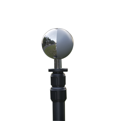 6CM single VFX Ball half mirror and half grey ball