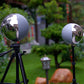 25cm Single  VFX  Ball half mirror and half grey ball