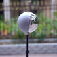 20cm single VFX ball with half mirror and half grey ball